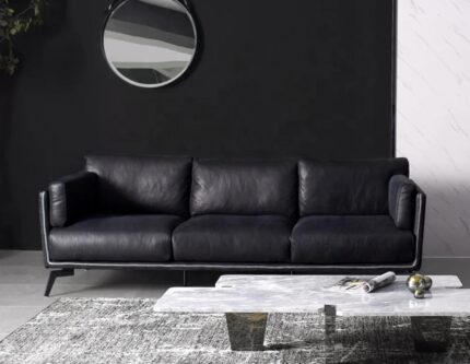 Luxe Noir Sofa Set