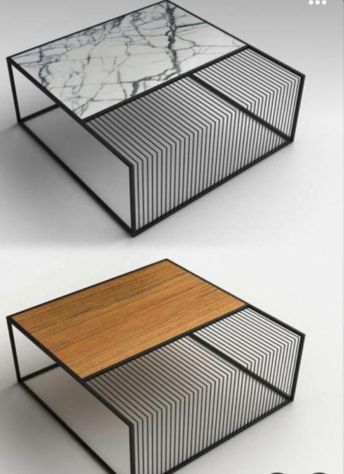 Marble Grid Duo Table