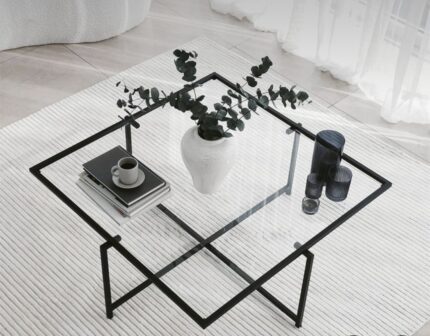 Glass Top Minimalist Table