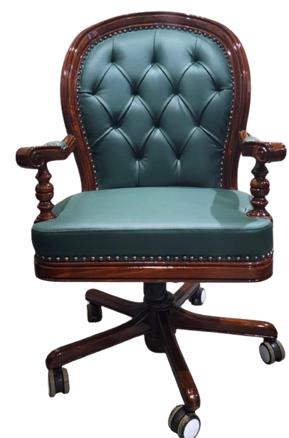 Regal Leather Throne