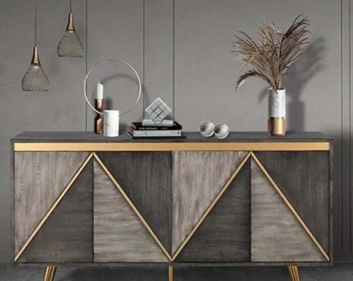 Lux Black Console Table