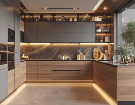 Walnut Luxury Kitchen Set